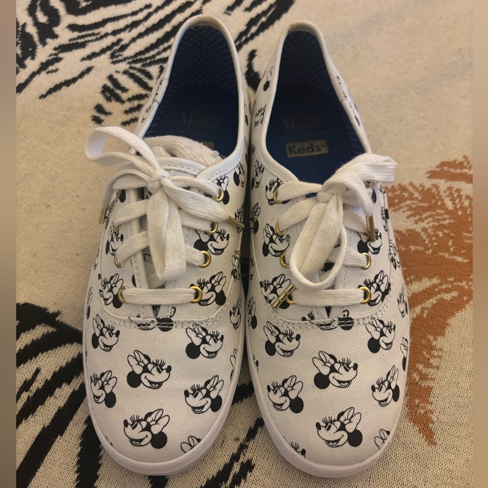Keds White Minnie Mouse Sneakers